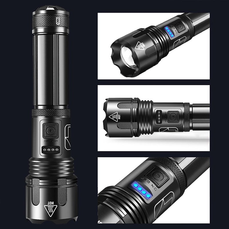 UltraFlash™️ - Waterproof Ultra Bright Flashlight | 500m Range (FREE USB Cable)