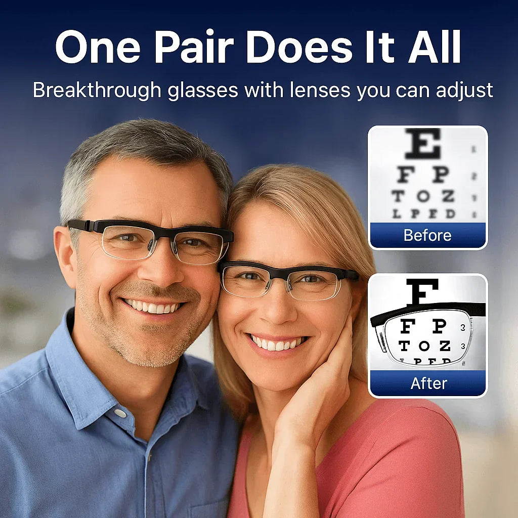 FocusFlex™ - One Pair Replaces All Your Reading Glasses (+ FREE Mystery bonus)