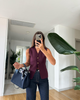 Diana Tricot Knit Vest - Elegant Sweater Vest for Women, Versatile Style