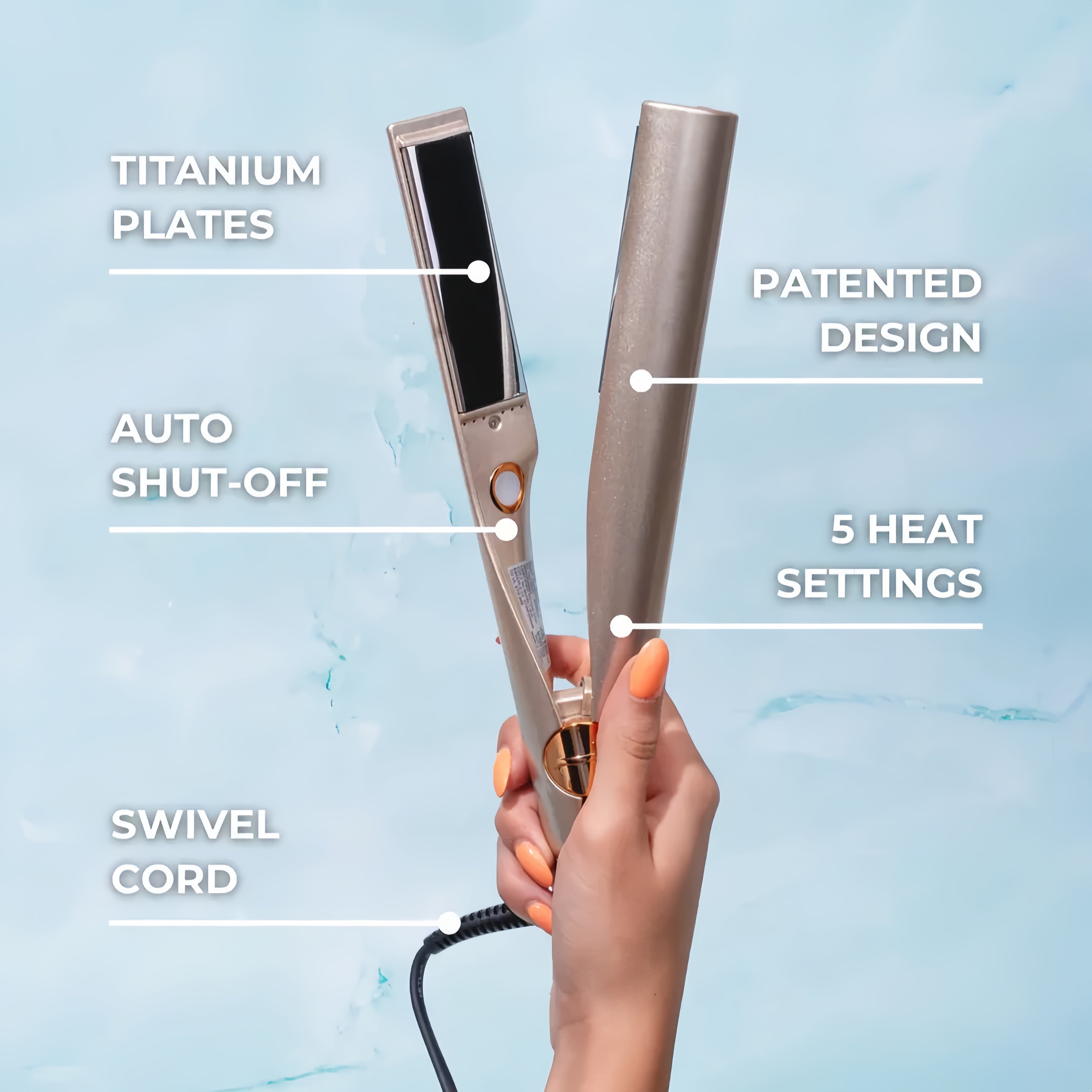 SilkGlide™ - Get Straight or Curly Hair in 60 Seconds | Hair Curling & Straightening Iron