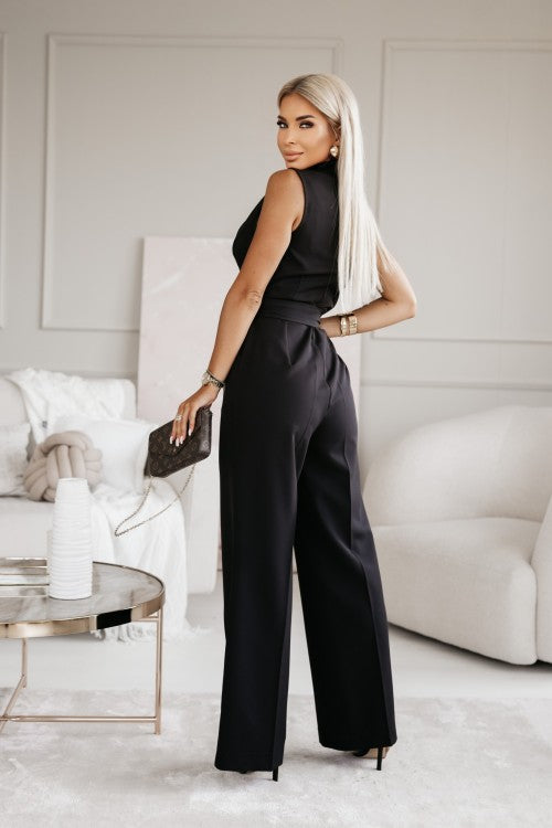 Elegant Jumpsuit Women - Flattering Wrap Design & Luxurious Comfort