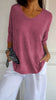 Variant image for Fleura™ Women's Top - Stylish V-Neck Knitted Going Out Top-38