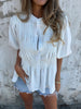 Silvia | Fold blouse with button closure