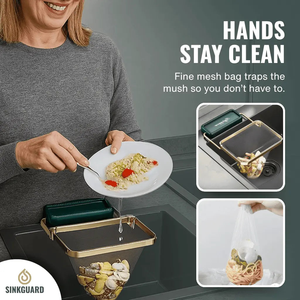 DrainGuard™ - Transform Your Messy Kitchen Nightmare (+FREE 50x Disposable Filter Bags)
