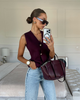 Diana Tricot Knit Vest - Elegant Sweater Vest for Women, Versatile Style