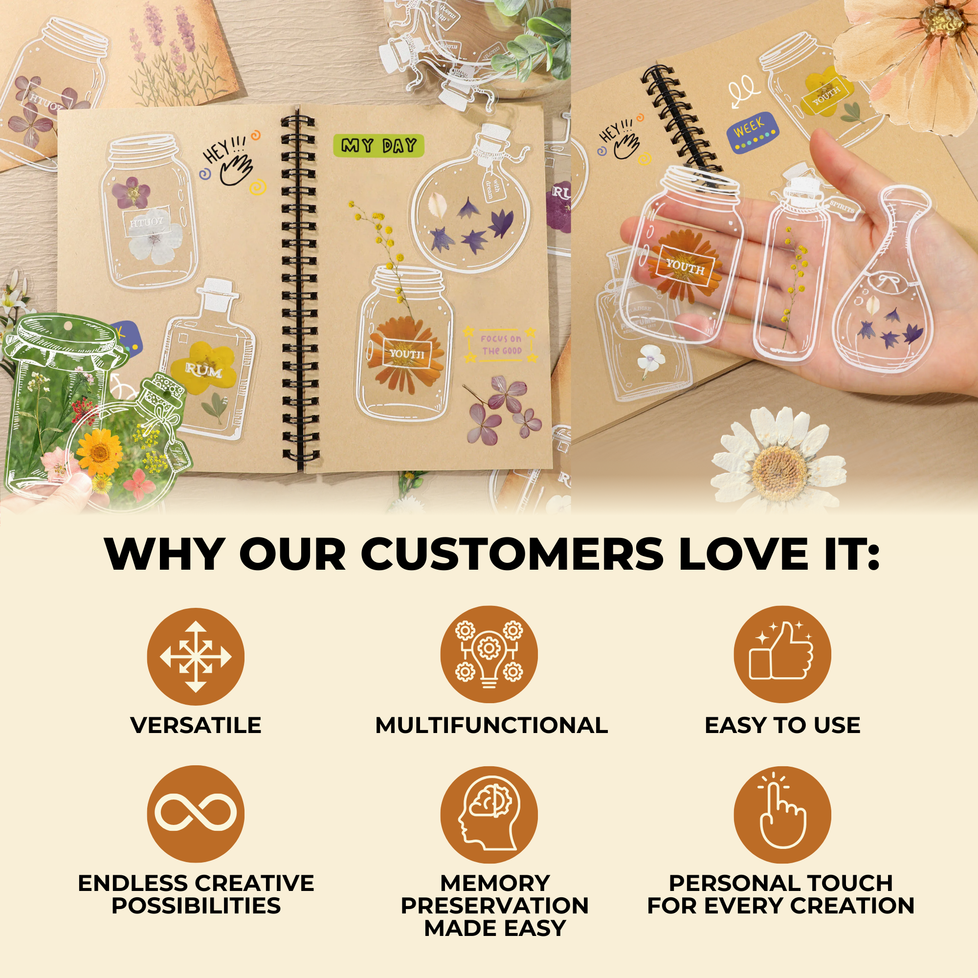 BlossomTabs™ - Perfect for Book Lovers (20+20 Free)