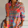 Britta | Elegant flower pattern blouse