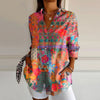 Britta | Elegant flower pattern blouse