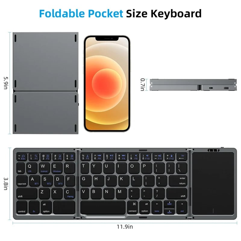 TouchType Pro™ - Turn Any Surface Into Your Mobile Office (+ FREE Annual Planner | 50 pages)