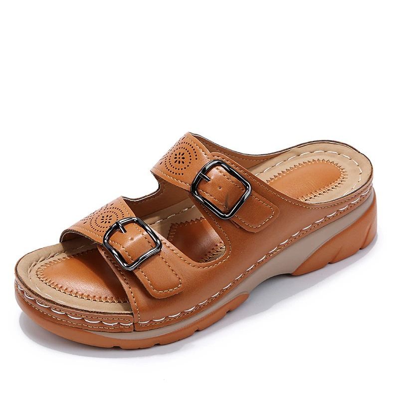 Women's Sandals - Orthopedic Leather Design for Ultimate Comfort