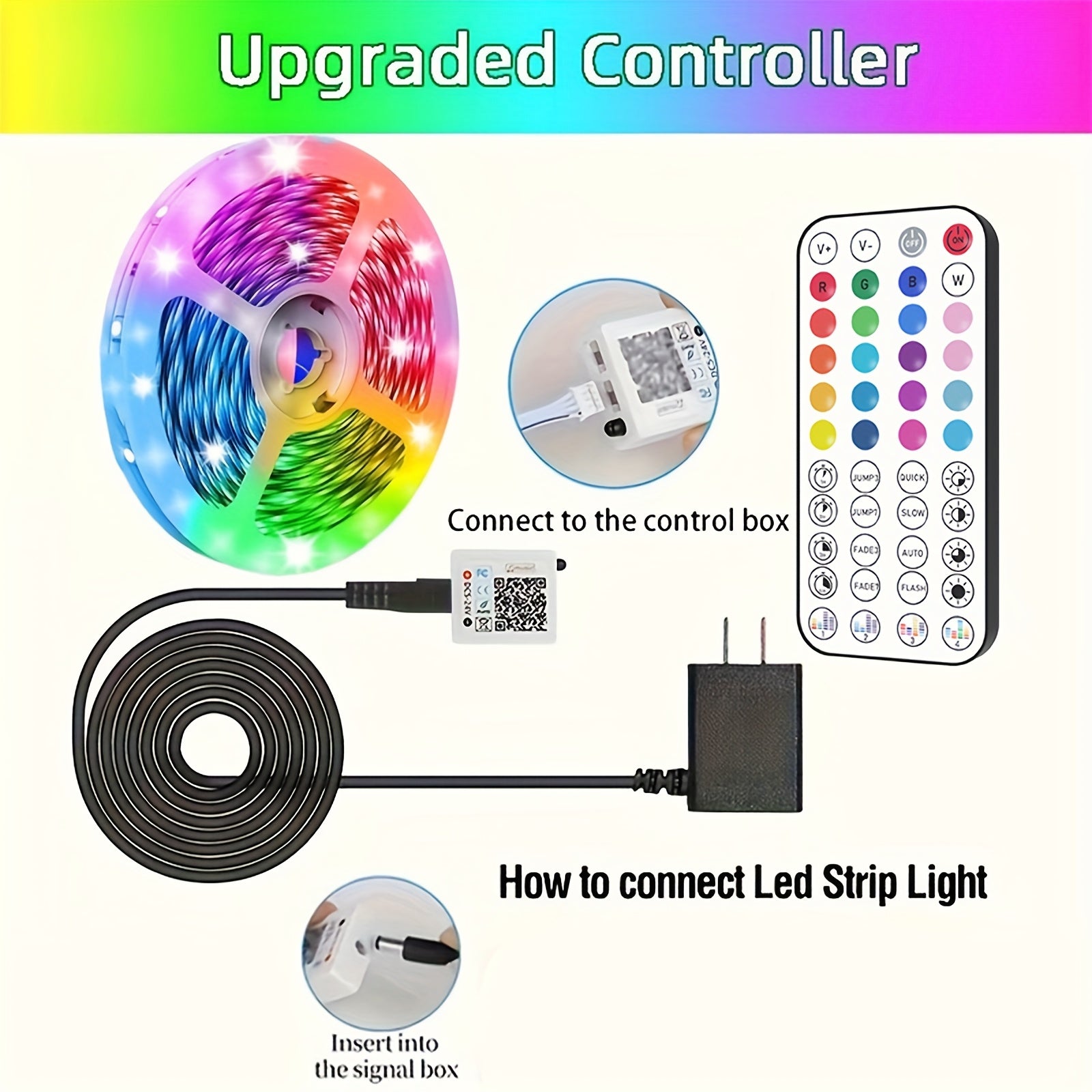 LED Strip Lights Colour Changing with Music Sync