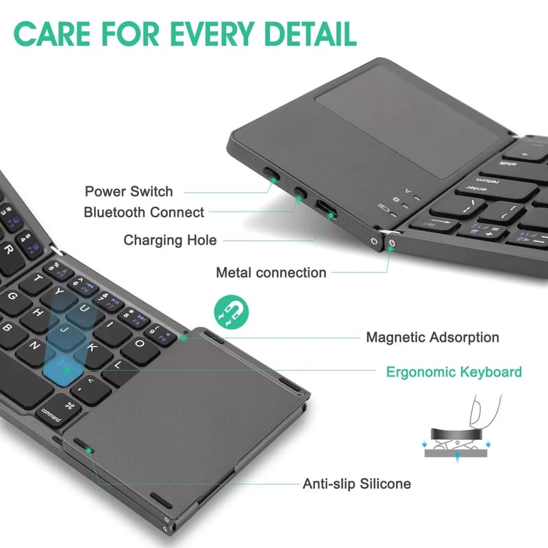 TouchType Pro™ - Turn Any Surface Into Your Mobile Office (+ FREE Annual Planner | 50 pages)