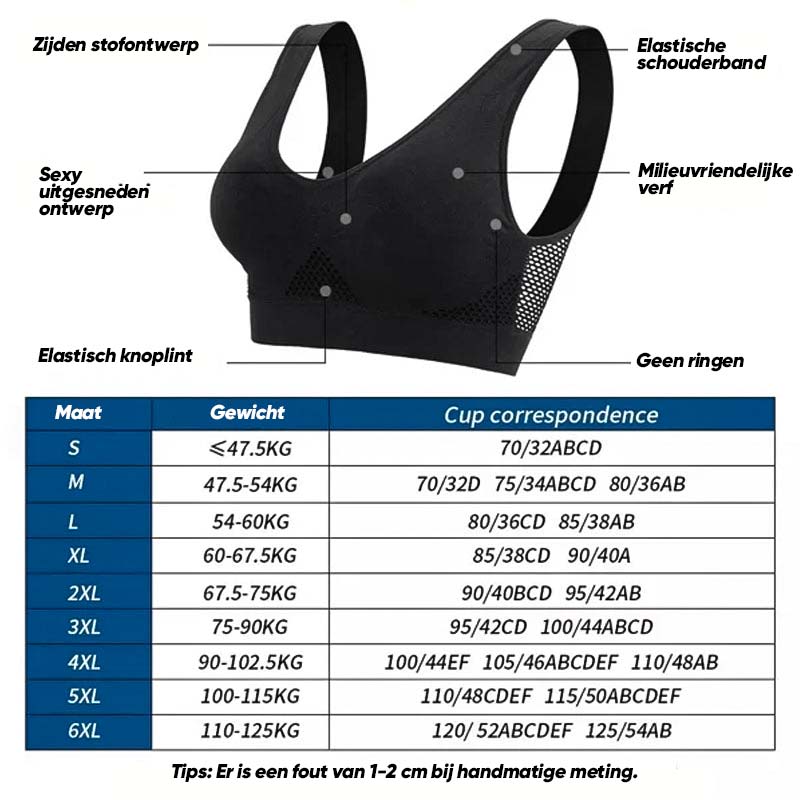 AirFlex™ - Wireless Sports Bra That Actually Supports & Breathes (1+1 FREE)
