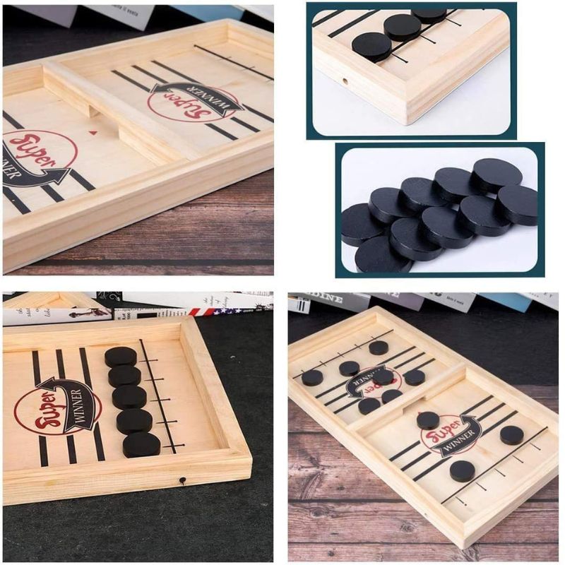 PuckFlick - Sling Puck Wooden Board Game