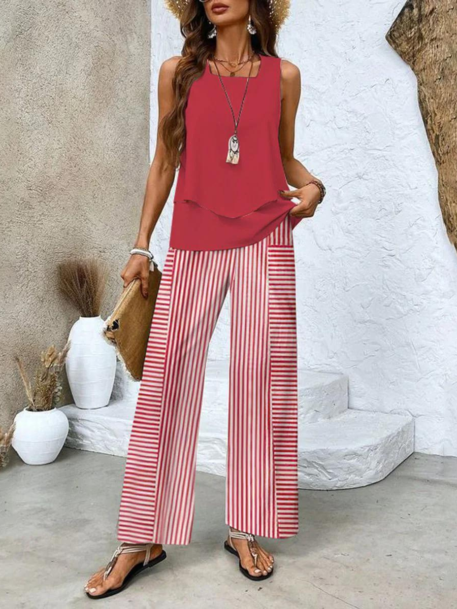 Variant image for Victoria Women's Set - Chic Two-Part Summer Outfit for Warm Days-7