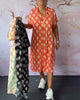 Liora™ | Loose Spring Dress with Lapel Collar and Short Sleeves