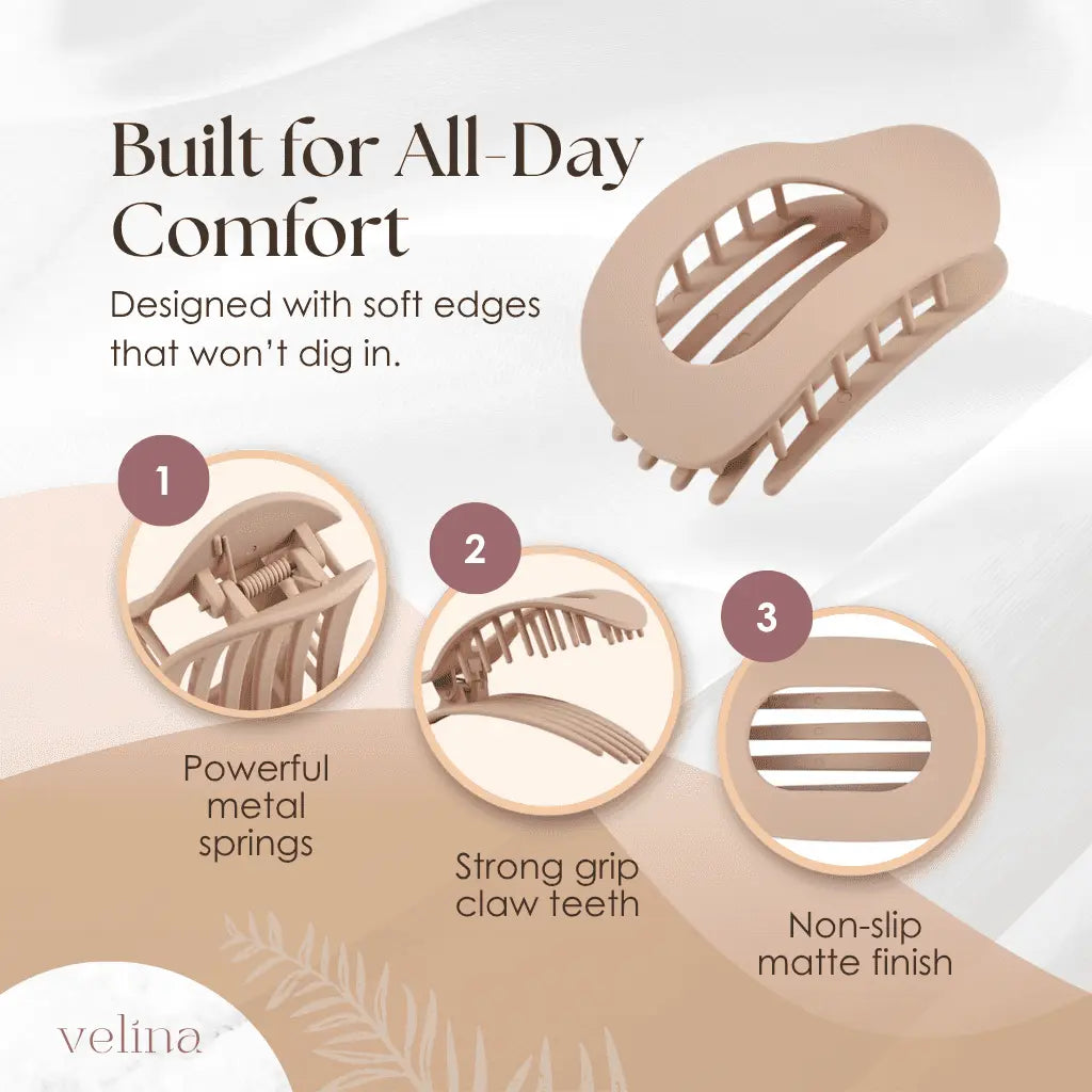 Velina™ - Set of 4 Flat Comfort Clips