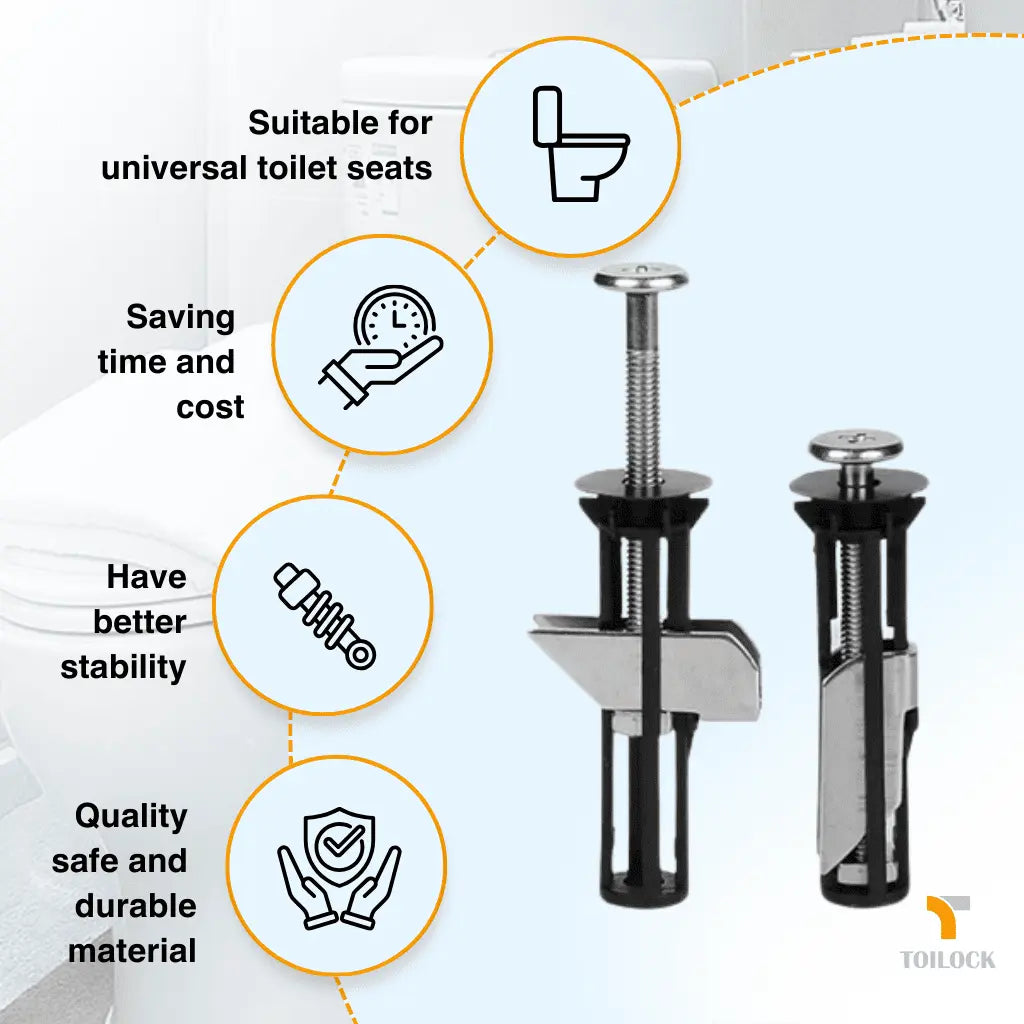 ToiLock Pro™ - End Wobbly Toilet Seats Forever (+ FREE Mystery bonus)