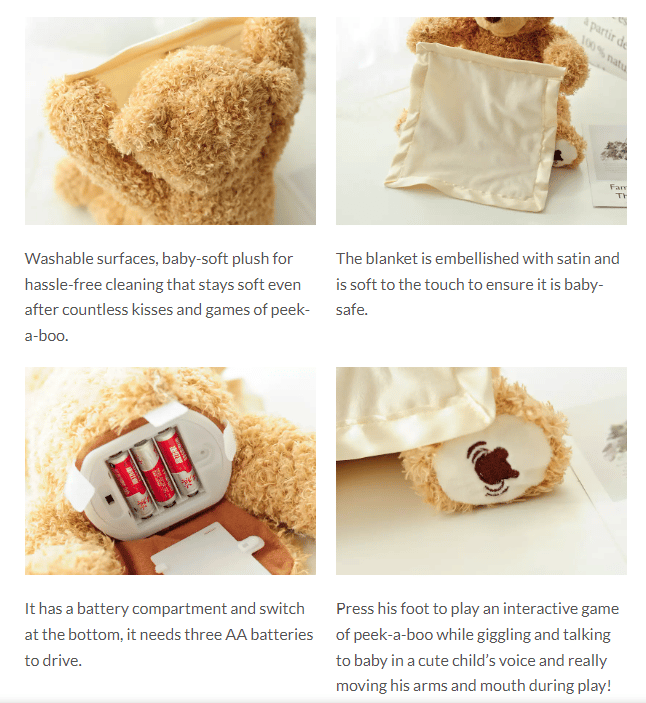 PeekaBear™ - The Cuddly Friend That Plays Peek-A-Boo With You