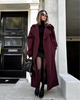 Burgundy Trench Coat - Elegant Design & Premium Comfort for Women