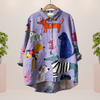 Freya | Trendy fashionable print art shirt