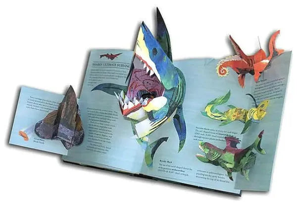 FlipRoar™ - The 3D Pop-Up Book Where Dinosaurs & Sharks Come Alive (1+1 FREE)