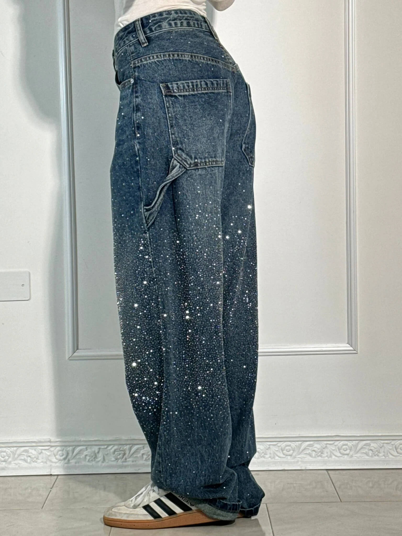 Iconic | Luxe Diamond Denim Jeans