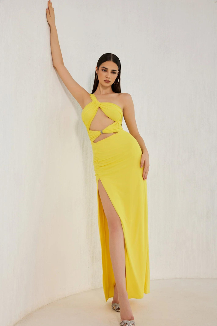 Iconic | Elegant Marigold Maxi Dress