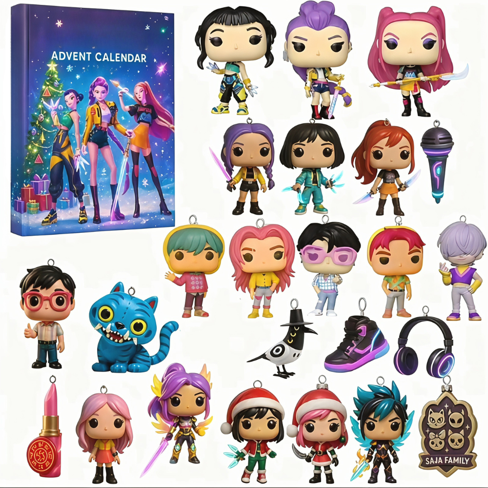 Advent Calendar K-Pop Inspired Anime Countdown Gift Set
