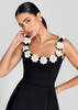 Amara Bloom Mini Dress - Flattering Fit & Floral Embroidery for Summer