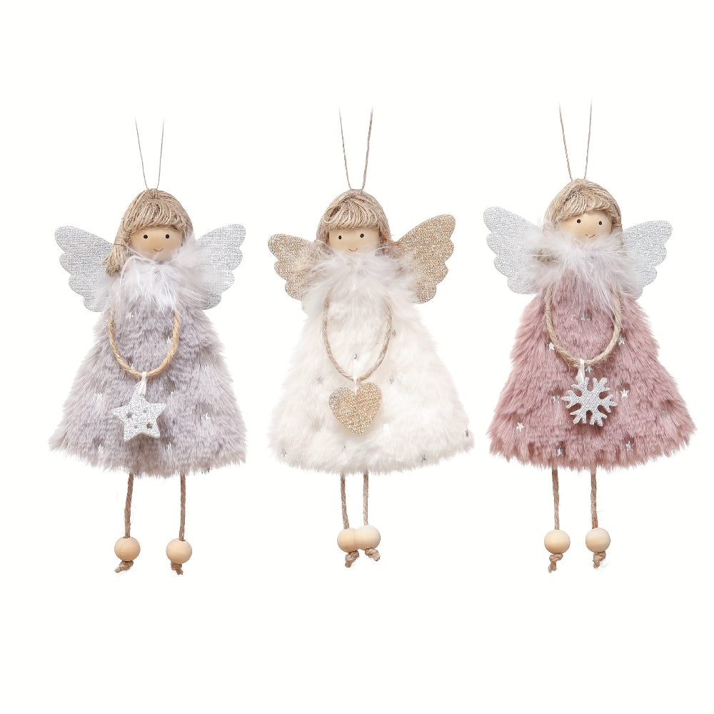 Christmas Ornaments Angel Doll Set Hanging Tree Decoration