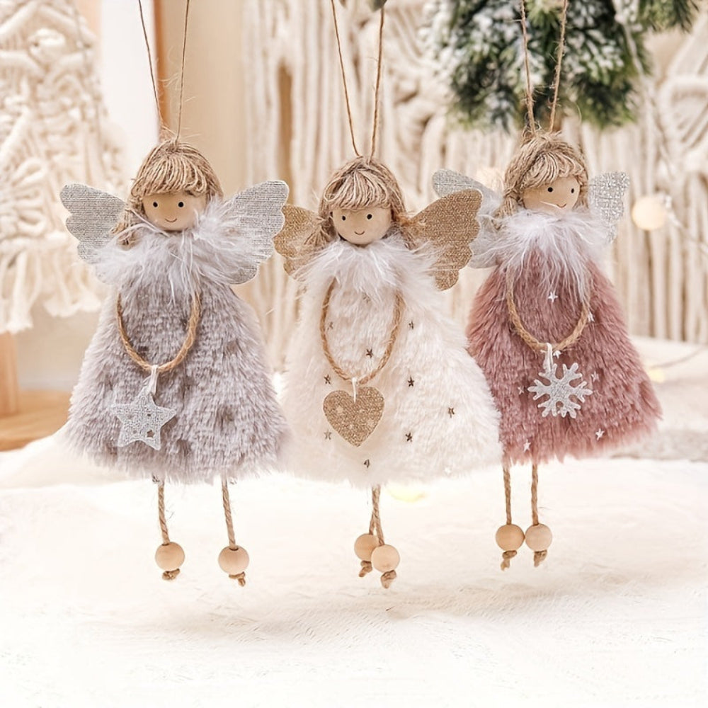 Christmas Ornaments Angel Doll Set Hanging Tree Decoration