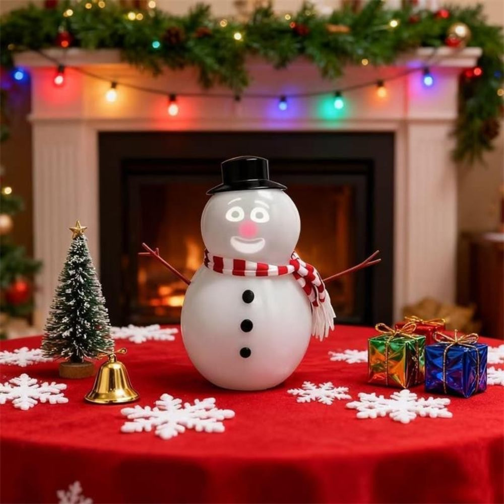 Animated Snowman Gift Decoration Light Projector Display