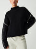 Women's Oversized Sweater - Chic Comfort with Unique Contrast Knits