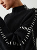 Women's Oversized Sweater - Chic Comfort with Unique Contrast Knits