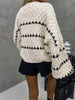 Women's Sweater - Stylish Puffer Sleeves for Cozy Comfort