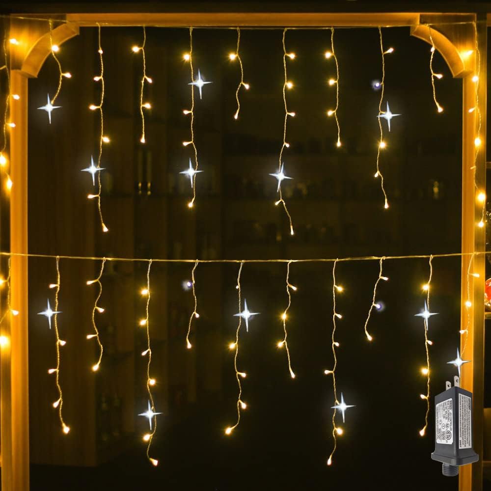 GlowCurtain | Twinkling LED Light Curtain for Outdoor Decor