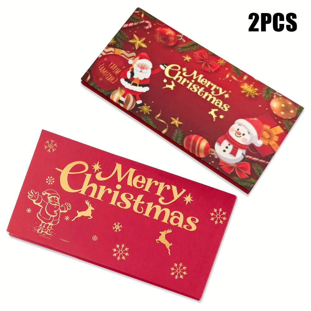 Cash Envelope Christmas Red Gift Pack Set Money Card Holder