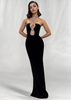 Celeste Diamond Maxi Dress - Elegant Long Dress for Women, Perfect for Events