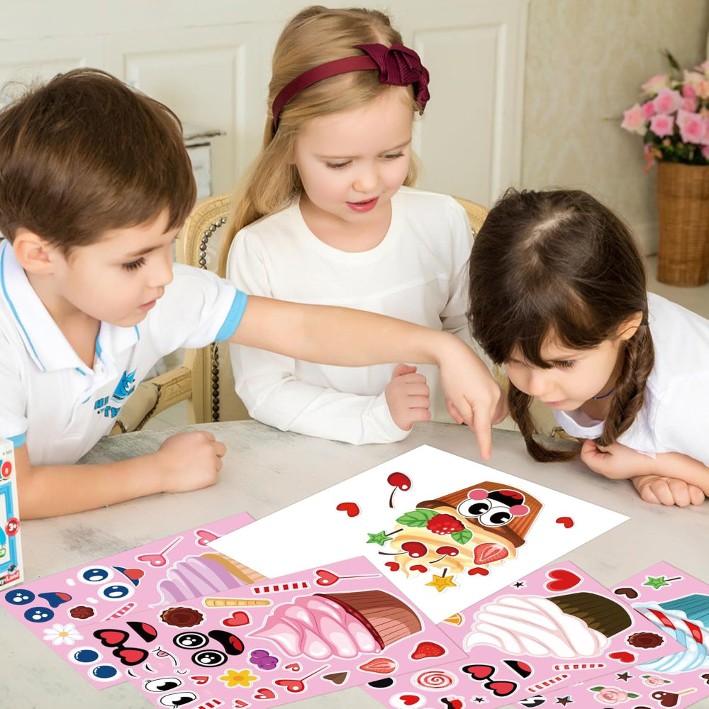 Christmas Bag Kids Stickers DIY Holiday Craft Activity Sheets Set