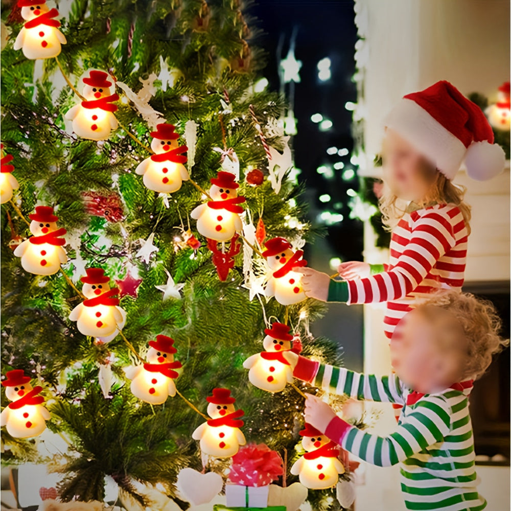 Christmas Decorations Indoor Holiday Snowman LED String Lights