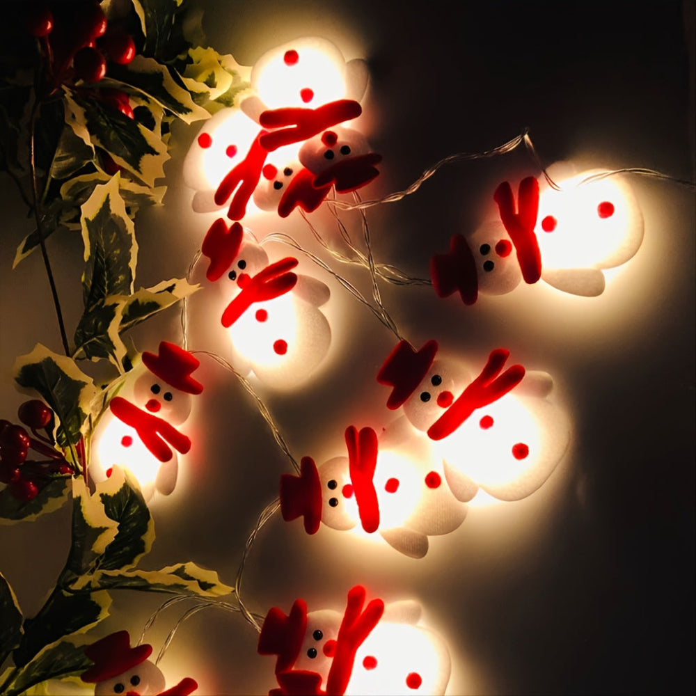 Christmas Decorations Indoor Holiday Snowman LED String Lights