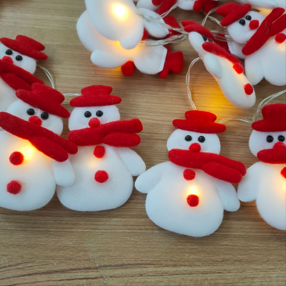 Christmas Decorations Indoor Holiday Snowman LED String Lights