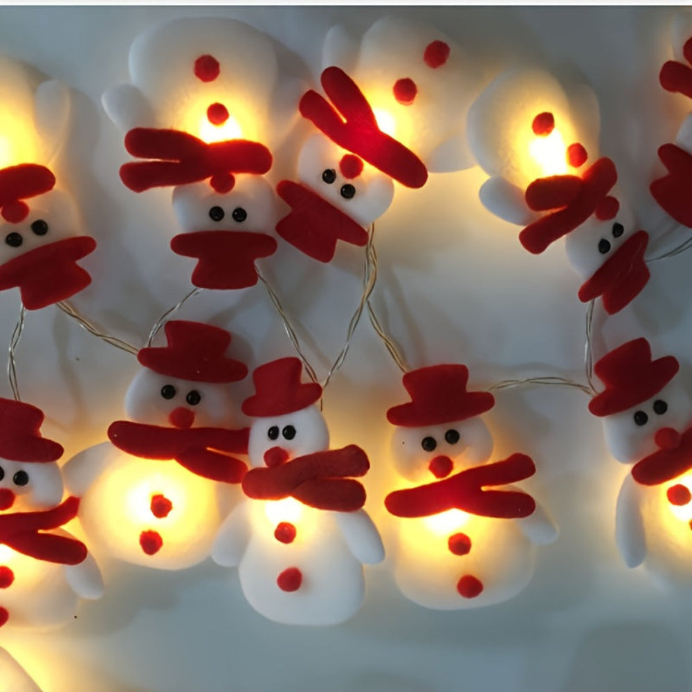 Christmas Decorations Indoor Holiday Snowman LED String Lights