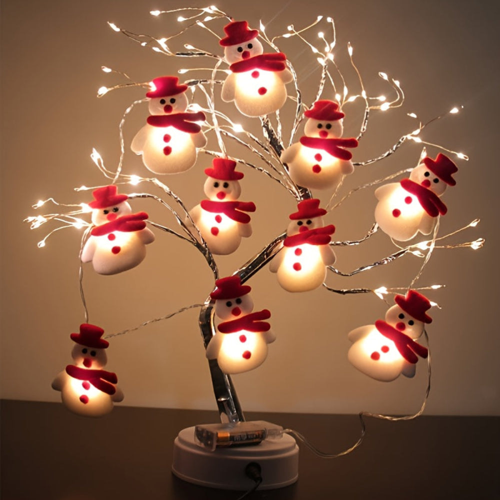 Christmas Decorations Indoor Holiday Snowman LED String Lights
