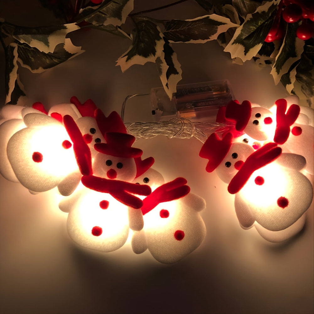 Christmas Decorations Indoor Holiday Snowman LED String Lights
