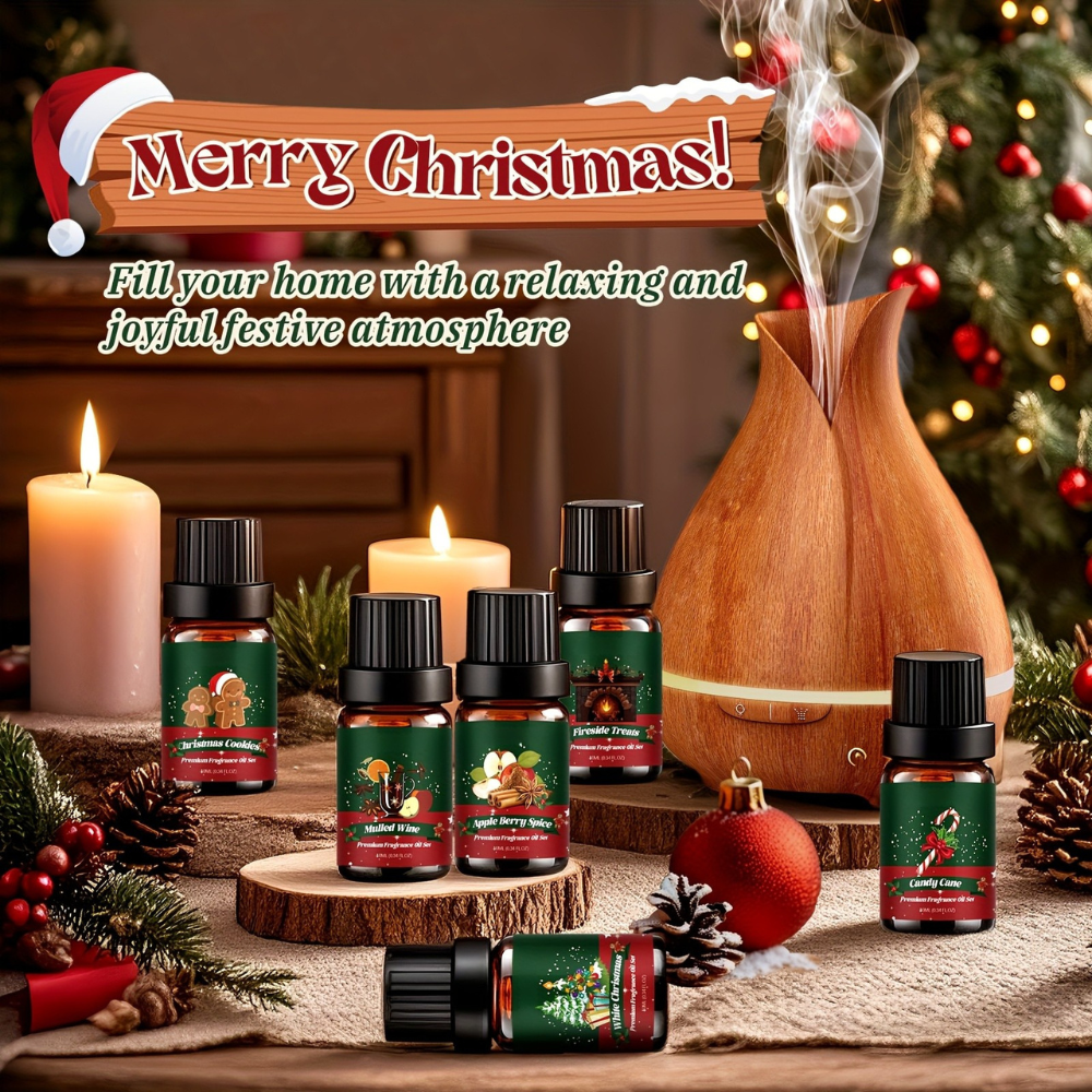Christmas Essential Oil Gift Set Holiday Aromatherapy Box