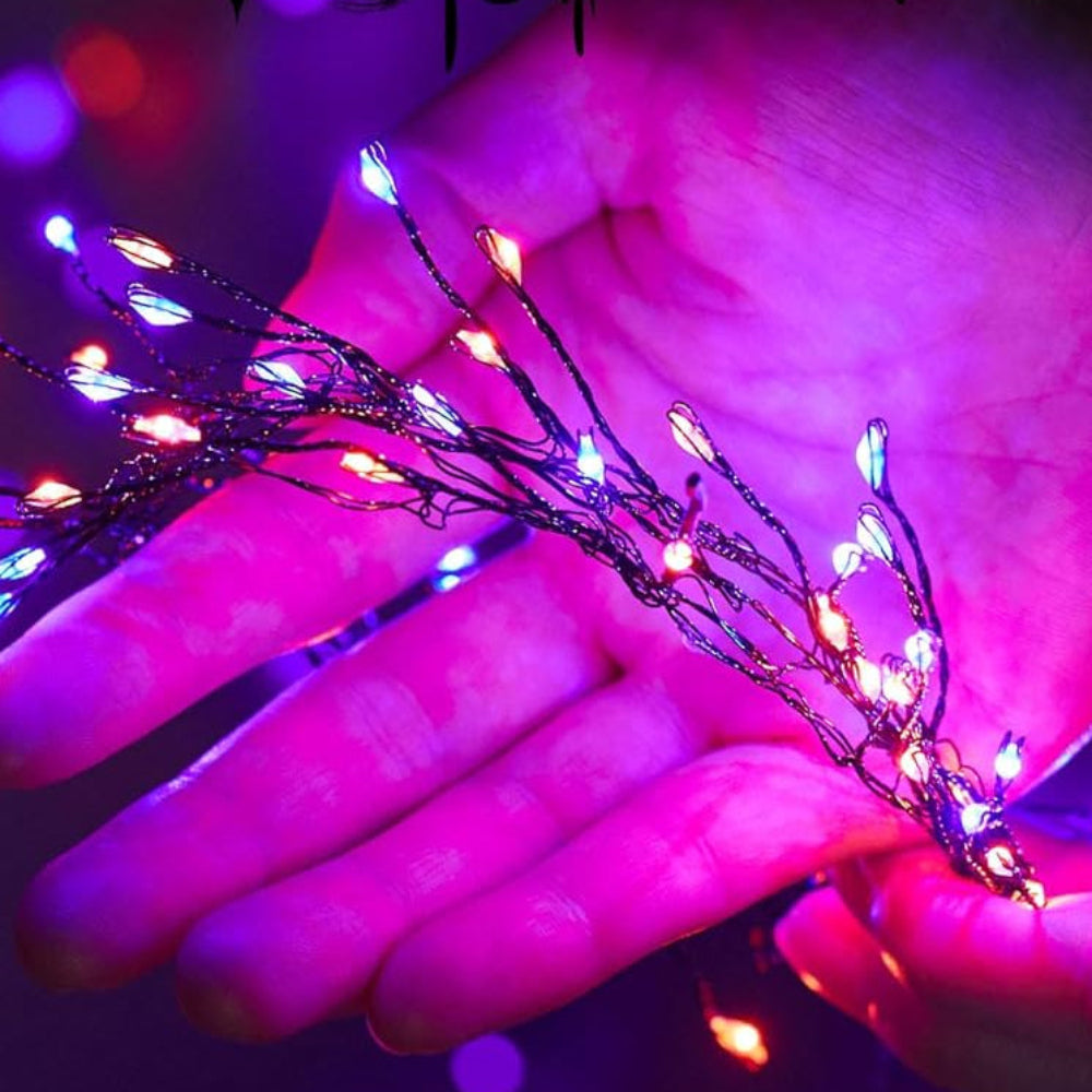 Christmas Light LED Waterproof Silver Wire Fairy Firecracker Lights