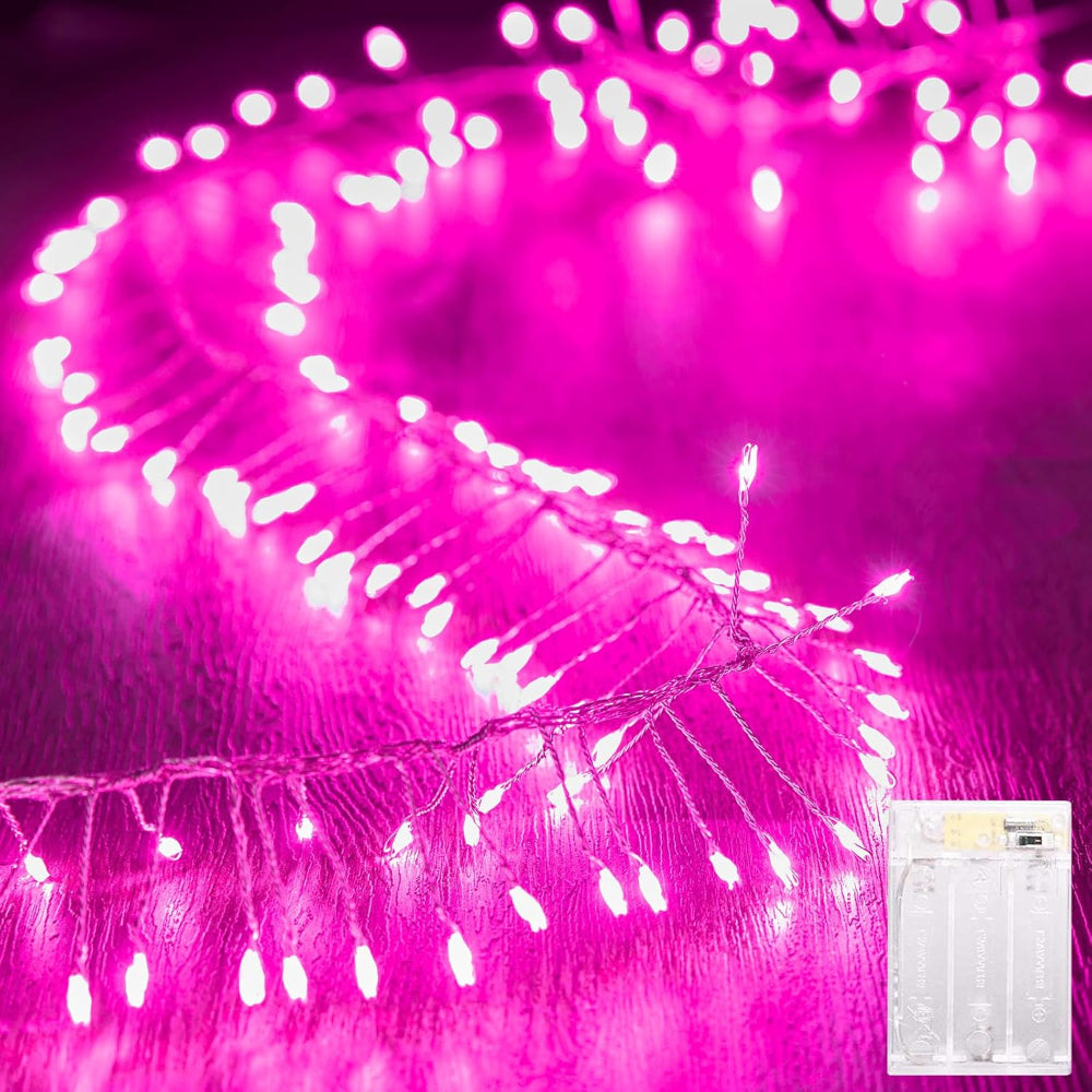 Christmas Light LED Waterproof Silver Wire Fairy Firecracker Lights