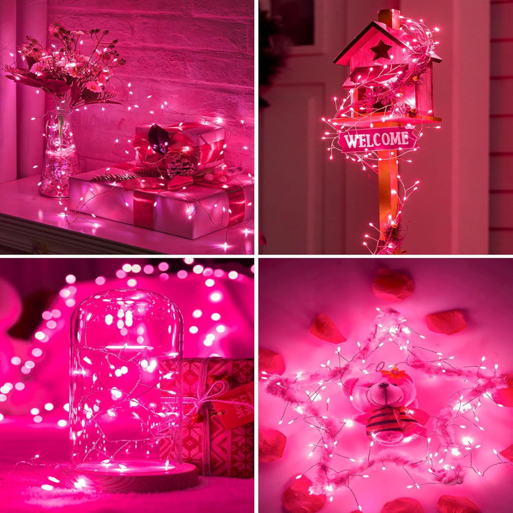 Christmas Light LED Waterproof Silver Wire Fairy Firecracker Lights